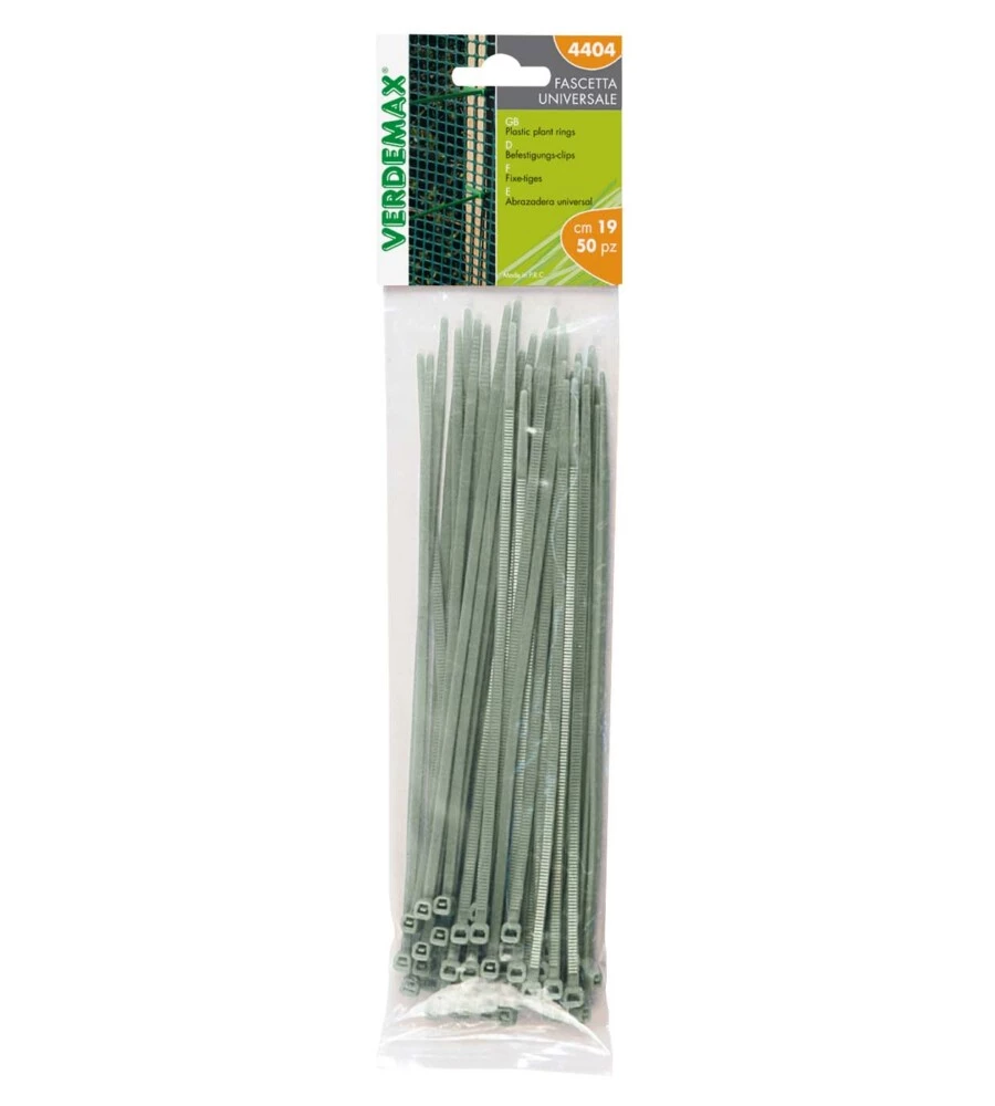 FASCETTA UNIVERSALE DENTATA GRIGIA MM.190X5 50 PEZZI